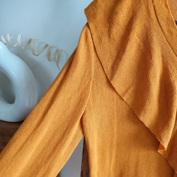 Roem Mustard Ruffle Cardigan - Picture 13 of 15